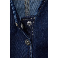 DENIM DUNGAREES WITH BOWS