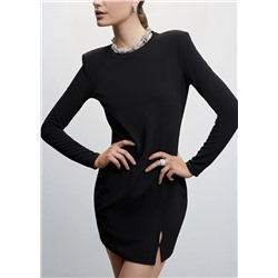 Vestido corto hombreras -  Mujer | MANGO OUTLET España