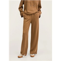 Pantalón wideleg cintura elástica -  Mujer | MANGO OUTLET Melilla