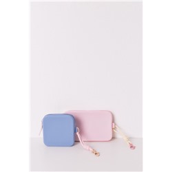 Monedero azul rosa
