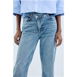 JEANS Z1975 STRAIGHT TIRO ALTO CINTURA CRUZADA