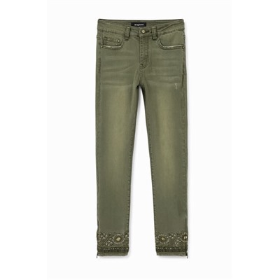 Pantalón vaquero skinny exótico