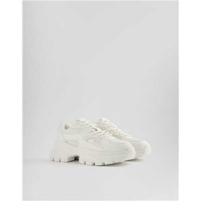Contrast studded sole trainers