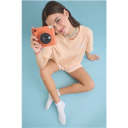Pijama corto 100% algodón naranja