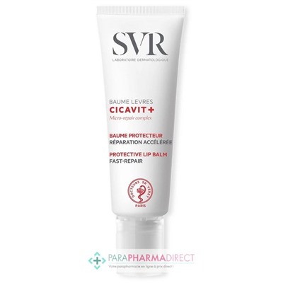 SVR CICAVIT+ BAUME LEVRES - Baume Protecteur, Réparation Accélérée 10 g