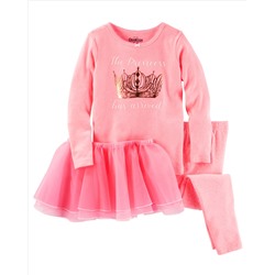 3-Piece Princess Tutu Cotton PJs