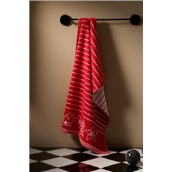 Flavon %100 Pamuk Yüz Havlusu - Kırmızı - 50x70 cm