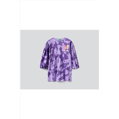 United Colors of Benetton Balon Kollu Elbise 222A3TZJGV00I-80B