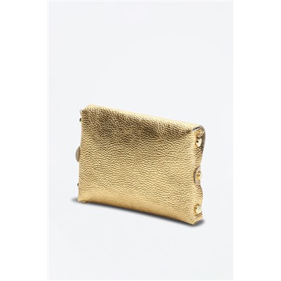 Bandolera de piel Briana Dorado