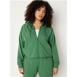 SUMMER LOUNGE COTTON ZIP-UP HOODIE