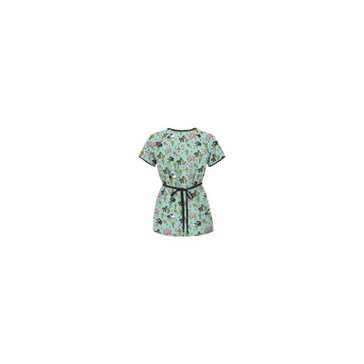 UA Country Time Cool Blue Mock Wrap Scrub Top