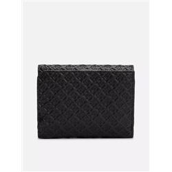 Monogram Embossed Tri-Fold Wallet