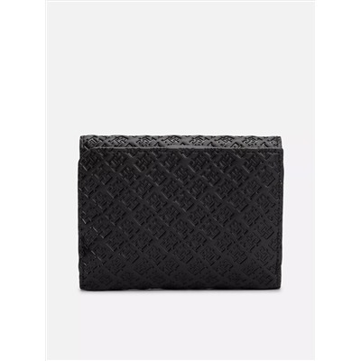 Monogram Embossed Tri-Fold Wallet
