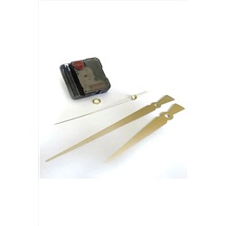 MİNAY HOME Saat Mekanizması 1. Sınıf Akar Sessiz Saat Mekanizması Askılı 3d Saatlerle Uyumlu Gold mh239