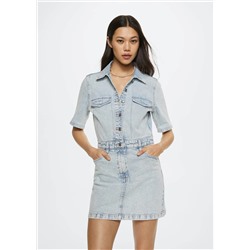 Vestido camisero vaquero -  Mujer | MANGO OUTLET España