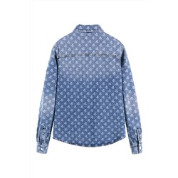 Camisa vaquera Azul claro y crudo