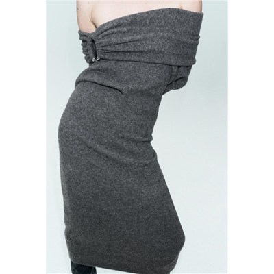 FEW ITEMS LEFT DRAPED KNIT DRESS