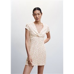 Vestido textura nudo