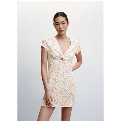 Vestido textura nudo