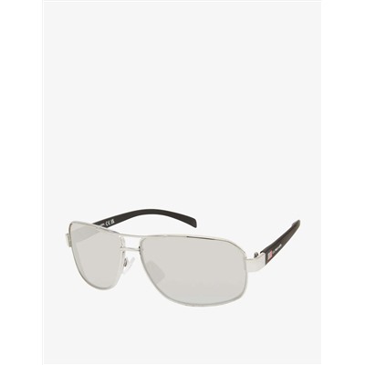 MEN'S RECTANGULAR METAL NAVIGATOR SUNGLASSES