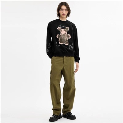 Теплая толстовка / свитшот с необычным принтом, модель унисекс   COAC*H ОРИГИНАЛ!