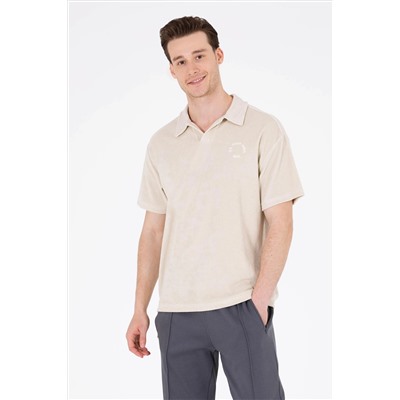 Erkek Taş Comfort Polo Yaka Tişört