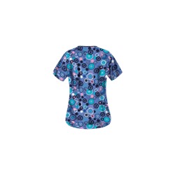 UA Signature Circle Ceil Five-Pocket Print Scrub Top