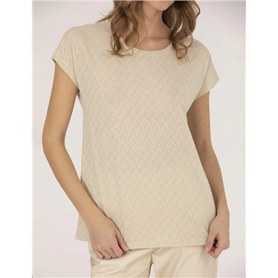 Bej Comfort Fit Tişört