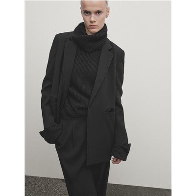 Americana traje crepe