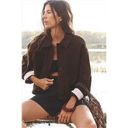 CHAQUETA CORTA CON LINO