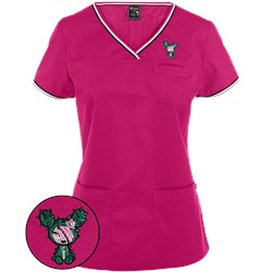 koi Scrubs tokidoki Sandy Embroidery Top