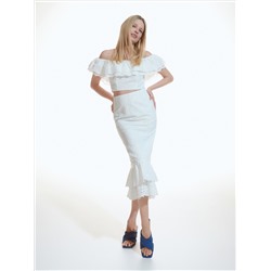Bluse mit Lochstickerei