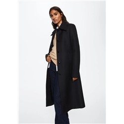 Abrigo entallado botones  -  Mujer | MANGO OUTLET Melilla