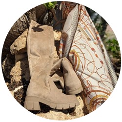 Ab.Zapatos Botas-medias 22 Taupe+Martina HYL (100) beig АКЦИЯ