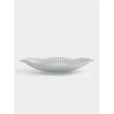 Ваза для фруктов, 40х8 см, стекло Р, серебристая, Avila