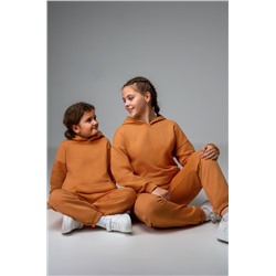 Костюм для девочки оверсайз из футера трехнитки Happyfox