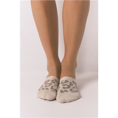Pack 3 calcetines slip on leopardo