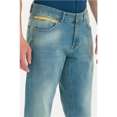 Erkek Açık Mavi Jean Pantolon