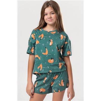 Хлопковая пижама для девочки Happyfox