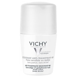 Vichy Anti-Transpirant Deodorant 48h Empfindliche oder epilierte Haut Roll-On 50 ml