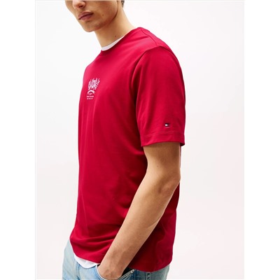 Embroidered Crest Logo T-Shirt