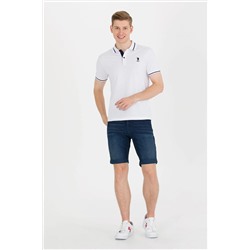 Erkek Beyaz Basic Polo Yaka Tişört