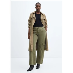 Jeans wideleg cargo