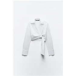 LINEN BLEND SHIRT WITH BUCKLE