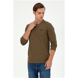 Erkek Haki Sweatshirt