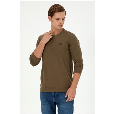 Erkek Haki Sweatshirt