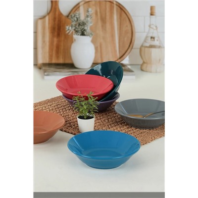 Keramika Mixed Hitit Yemek Tabağı 18 Cm 6 Adet 406-620 X0001357100000000000000000