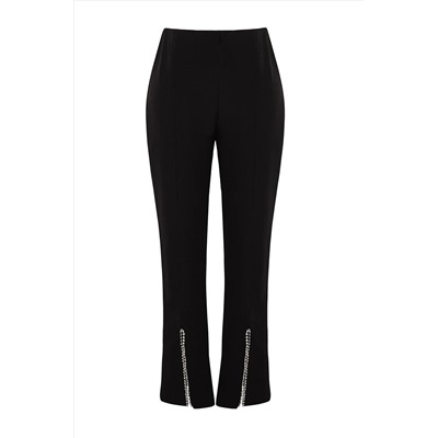 Trendyol Curve Siyah Taş Detaylı Finike Dokuma Pantolon TBBSS23AR00037