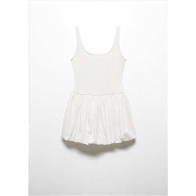 Vestido evasé combinado