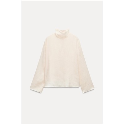 ZW COLLECTION SEMI-SHEER CREASED-EFFECT BLOUSE